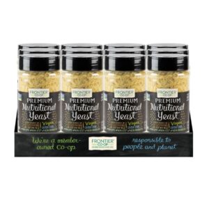 Value Size Premium Nutritional Yeast – 12 Units (4.05Lb) – High-Quality Vegan Supplement in Cardboard Display