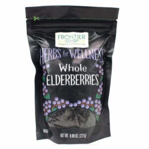 Organic Elderberries (Sambucus nigra) Whole Dried – Kosher and Gluten-Free
