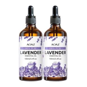 38oz bottle of AOAZ Lavender Essential Oil for hair and skin care