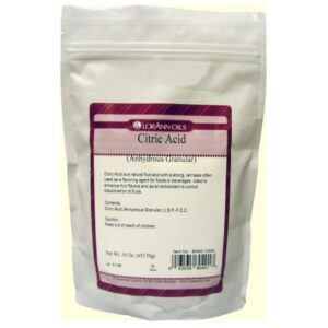 LorAnn Citric Acid 16 oz packaging for cooking and preserving