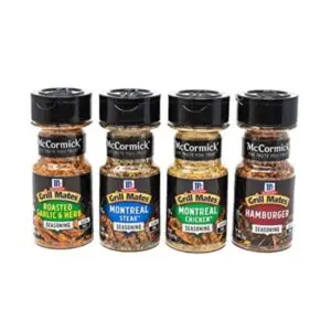 CCORMICK Grill Mates Spices – Everyday Grilling Variety Pack featuring Montreal Steak, Montreal Chicken, Roasted Garlic & Herb, and Hamburger, 4 Count.