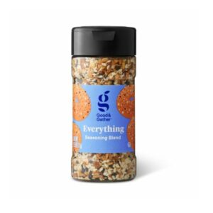Front view of Good & Gather Everything Seasoning Blend jar with a clean design.