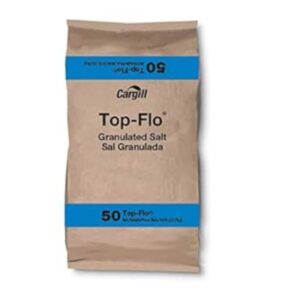 Cargill Top-Flo Plain Salt 50 Pound - Bulk Premium Salt for Cooking and Food Processing