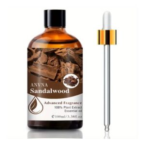 ANVNA Sandalwood Essential Oil 100ml front view with tea tree infusion