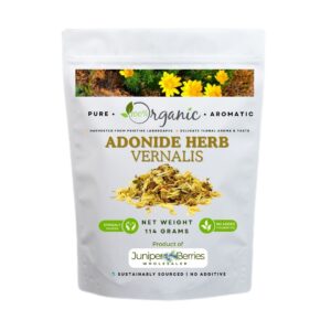 Organic Adonide Herb Vernalis dried leaves in resealable pouch