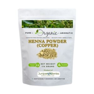114g Copper Henna Powder in eco-friendly resealable packaging