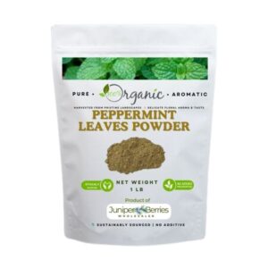 Organic Peppermint Leaves Powder 1 lb - 100% Pure, Dried & Finely Ground for Tea, Cooking & Aromatherapy