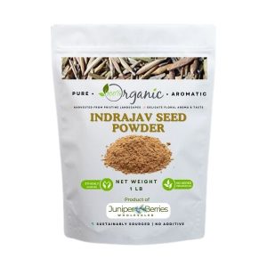 Resealable bag of 114g organic Indrajav seed powder