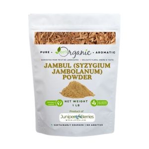 Organic Jambul fruit powder in eco-friendly resealable bag