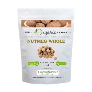 Close-Up of Whole Nutmeg Spice