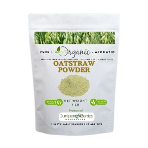 Oatstraw Powder Added to a Smoothie