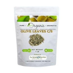 Organic Olive Leaves Brewed in a Teacup