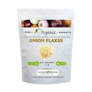Onion Flakes Added to a Bowl of Soup
