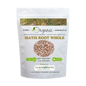 Organic dried Isatis root whole in resealable bag
